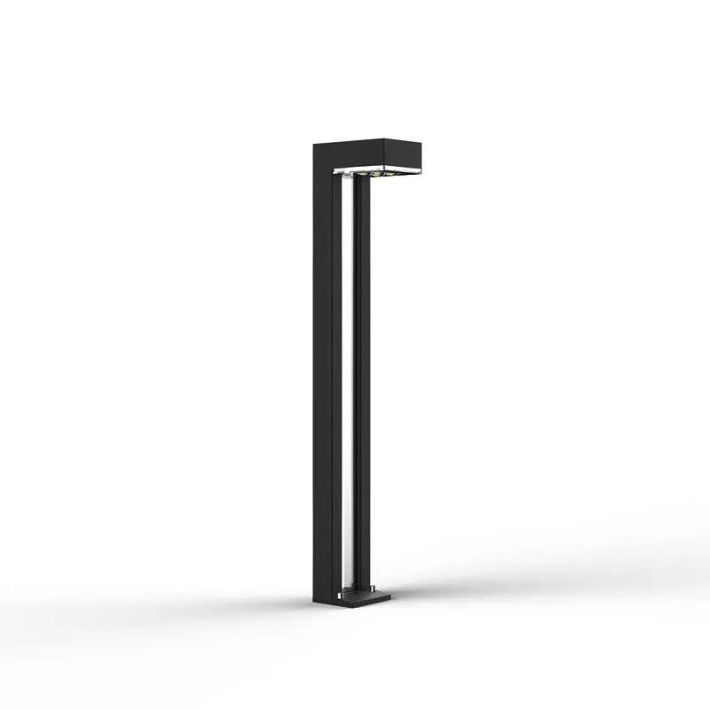 Outdoor Garden Pathway Landscape Courtyard Villa Grassland Road Aluminum Bollards Led Solar Lawn Light