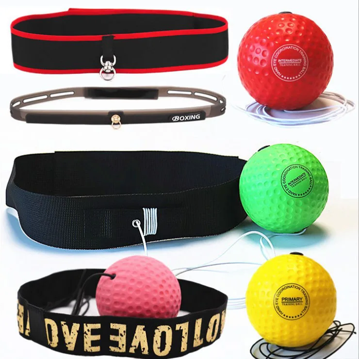 
Indoor gym fitness elastic speed punching training headband boxing reflex ball 