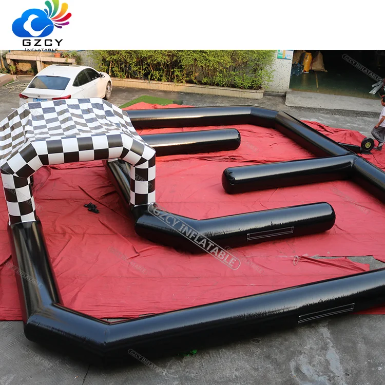 Надувной трек Crazy Kart надувной гоночный