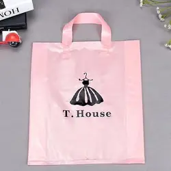 Wholesale Custom Logo Carry Bag Product Plastic Packaging Hdpe Bag For Clothes