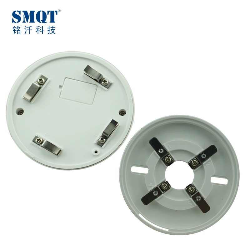 4 wire photoelectric smoke detector for fire alarm system