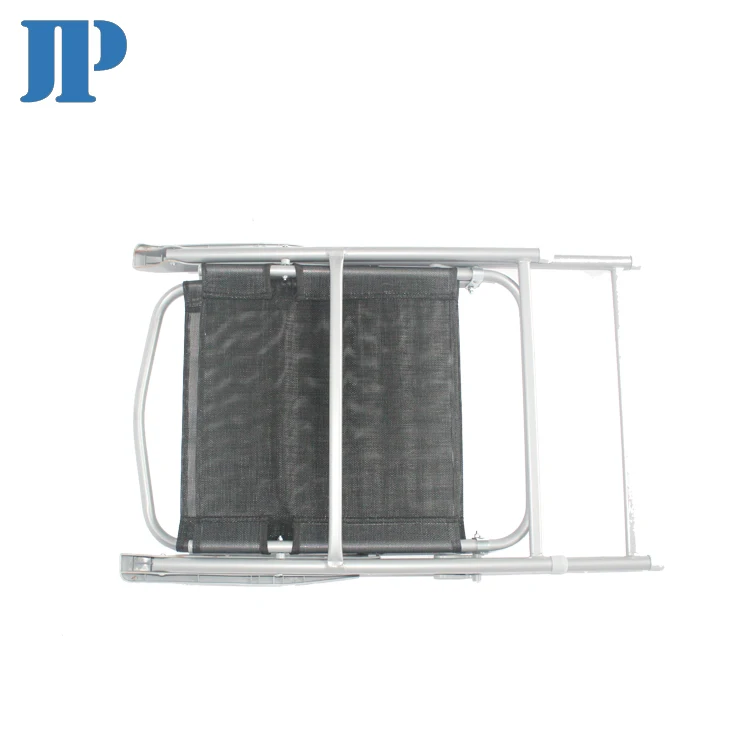 Hot Selling Outdoor Steel  Dinning Teslin Mesh Camping Garden Foldable Armrest Garden Chair