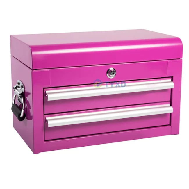 Steel Pink Pet Grooming Tack Tool Box Dog Grooming Case Metal Toolbox