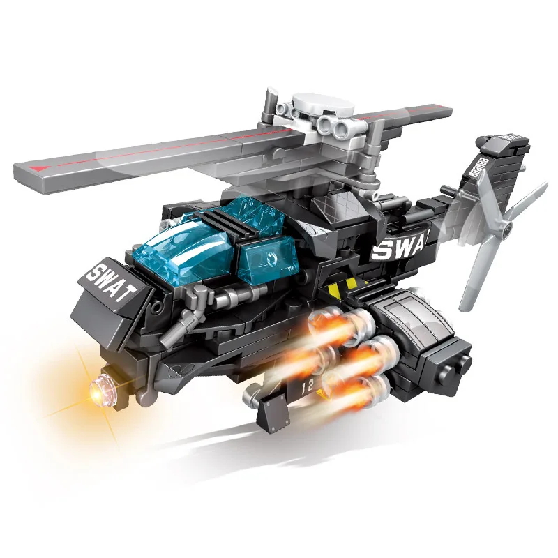 Игрушечный Вертолет серии Black Hawk для спецназа 10 в 1