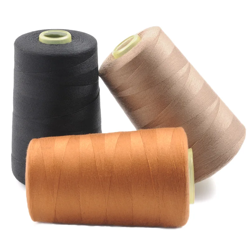Manufacturer Wholesale Thick Jeans Polyester Thread Heavy Duty 20S/2 20S/3 Polyester Sewing Thread for Denim