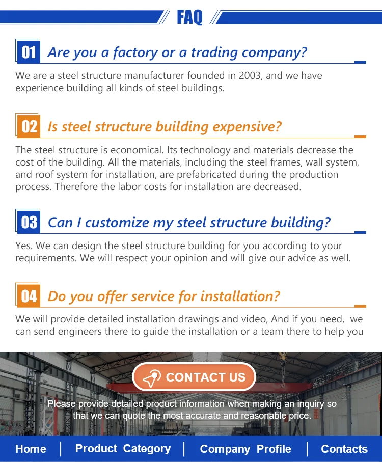 Paint or hot dip galvanize professional light steel structure construction villa building design