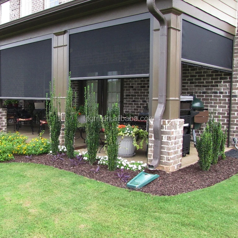 All Season Available Outdoor Zipper Motorized Blinds