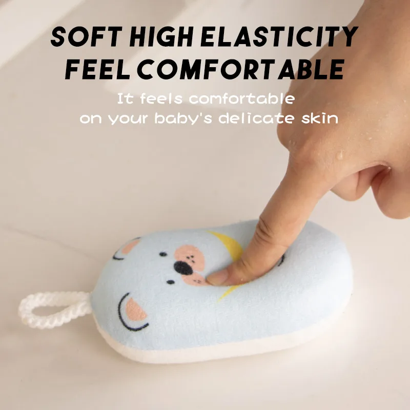 Shower Sponge Body Loofah Shower Scrubber for Kids Infants Newborn Bathing Toys Exfoliating Body Washer