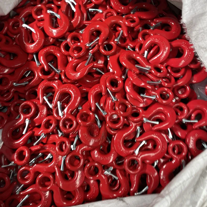 Manufactured factory 320 A/C Grade 80 Eye Sling Hooks With Safety Catch