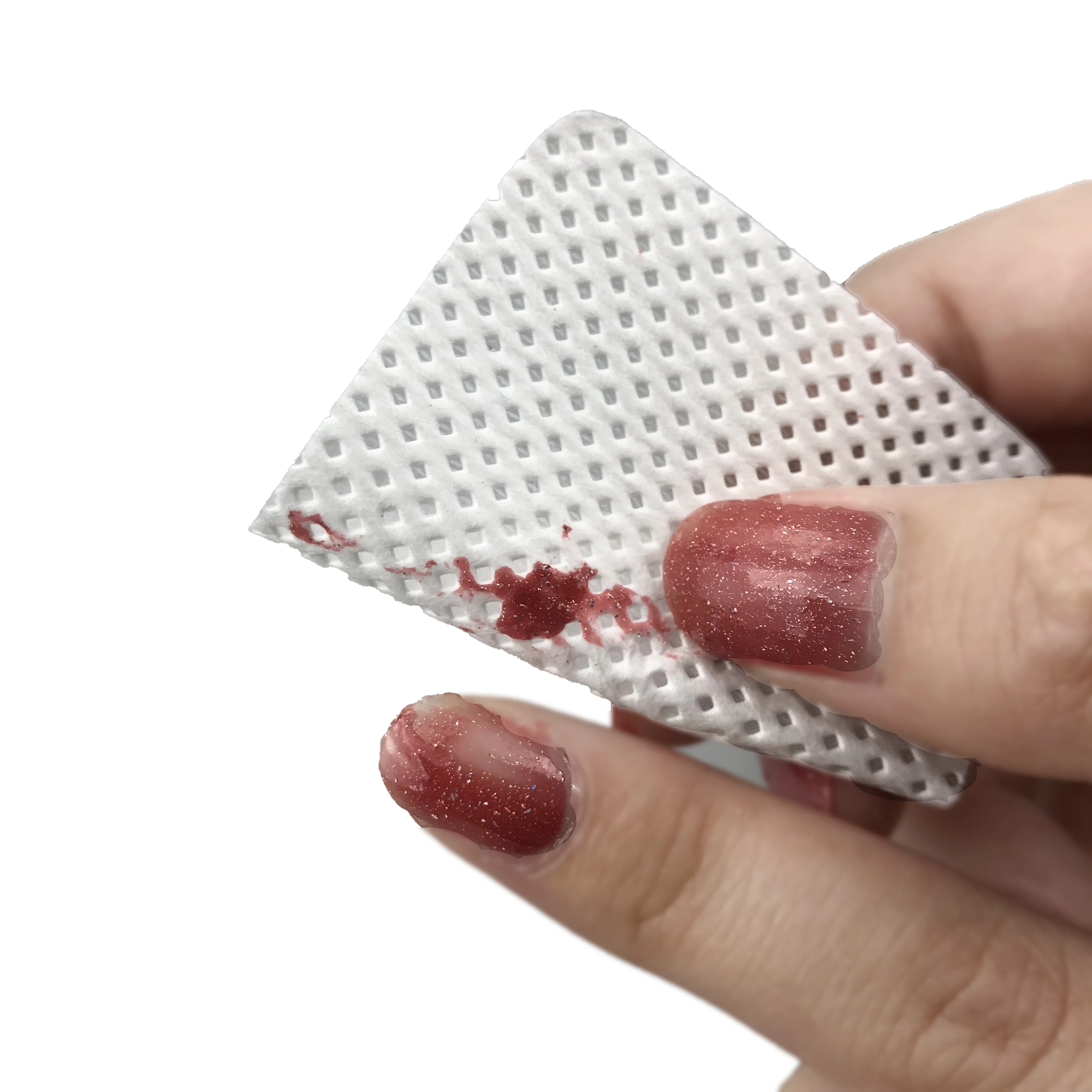 
Disposable Lint Free Nonwoven Melt Blown Polypropylene Industrial Polish Nail Gel Remove Pads Wipes 