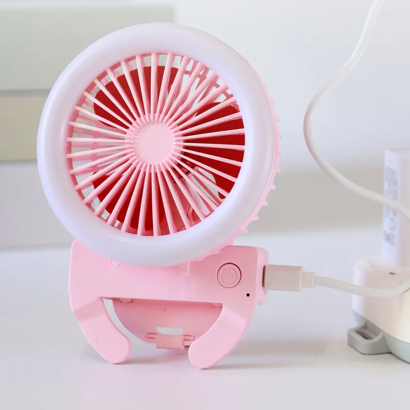 Монопод для селфи кольцо Светодиодная лампа с USB-вентилятор с электрическим вентилятором красоты светодиодная вспышка для селфи лампа портативный мобильный телефон Аксессуары трансляцию