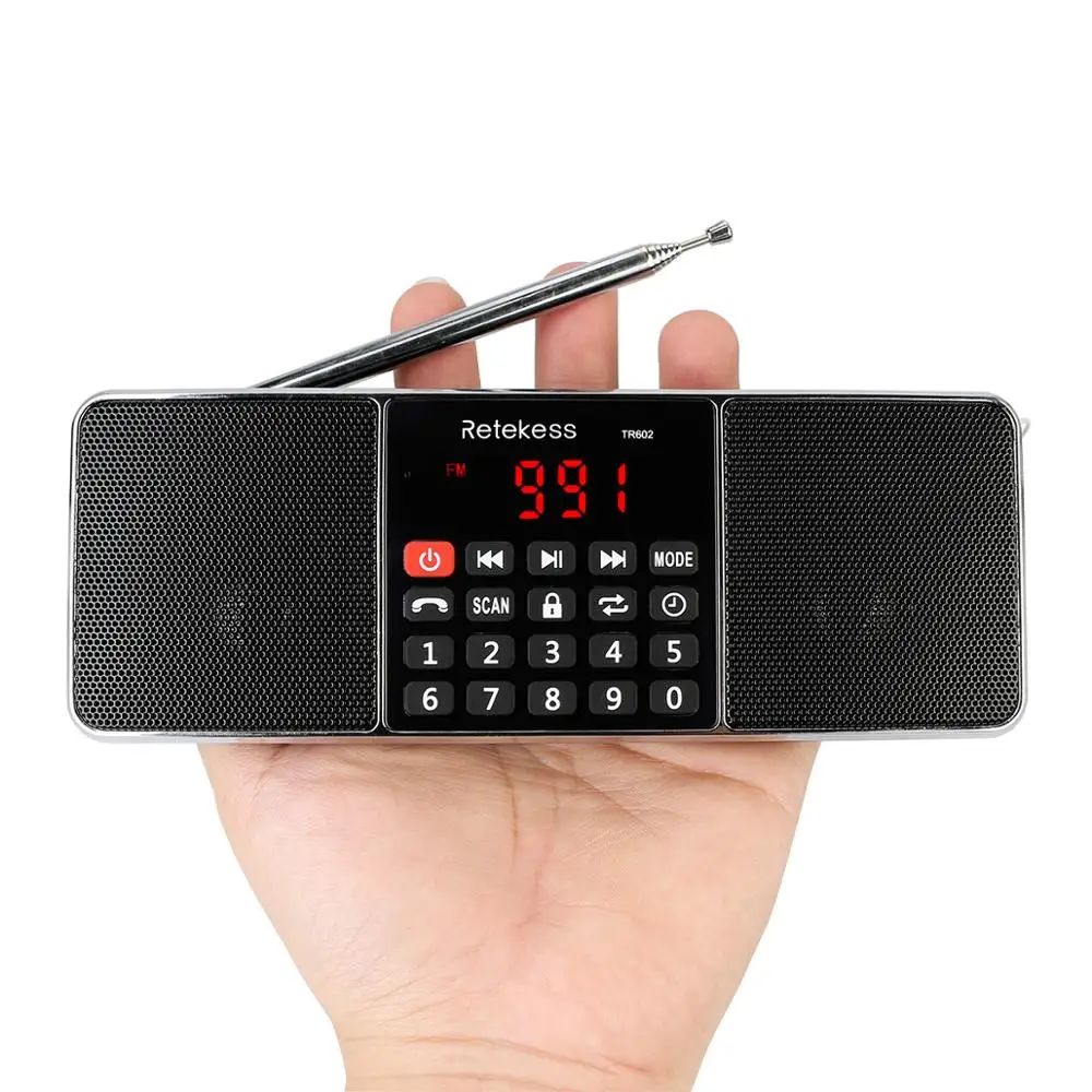 Portable AUX Stereo AM FM radio receiver with blue tooth Retekess TR602