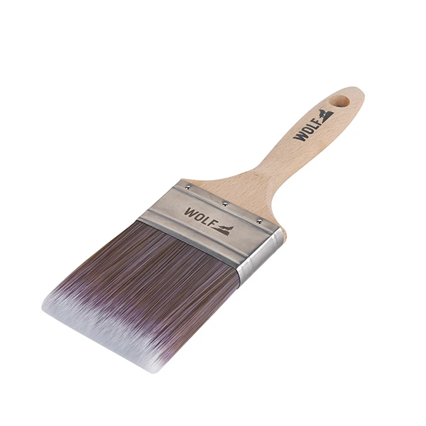 100% polyester Beech wood handle 3inch flat purdy paint brush
