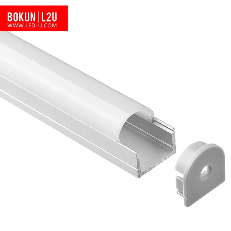 High and round aluminum profile for led strip light surface mounted extrusion linear