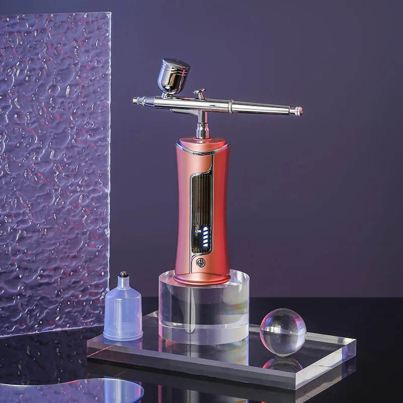 Portable Usb Rechargeable Nails Nano Spray Gun Mini Airbrush With Compressor Kit Airbrush Gun For Make Up Nail Art Cake Paint