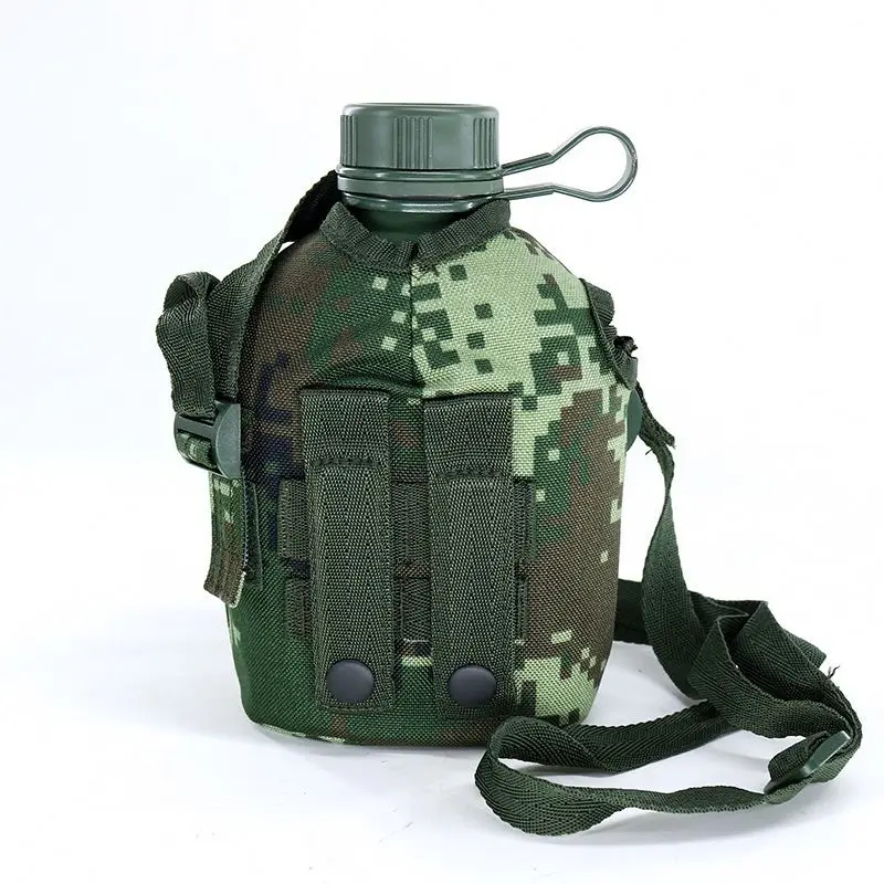 Original Factory Tactical gear outdoor olive green plastic PP or HDPE water bottle canteen kettle