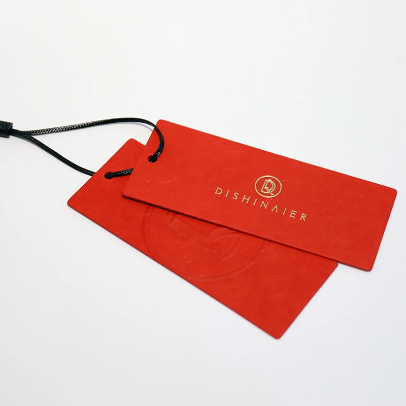  de reciclaje Etiketter Volant Etiqueta papel clothing paper swing hang tags Etiquetas