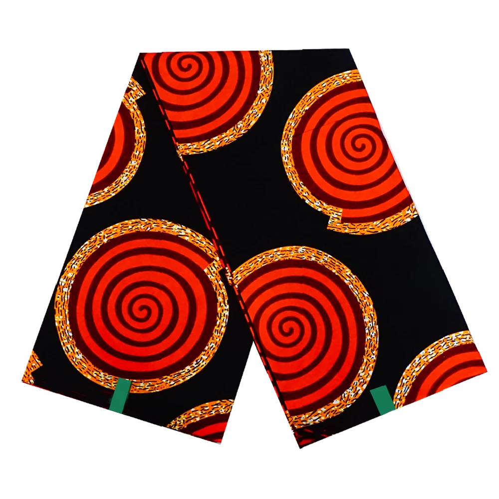 African Wax Fabric 6 yards Veritable Wax  Ankara Block Prints Fabric 100% Cotton For Sewing