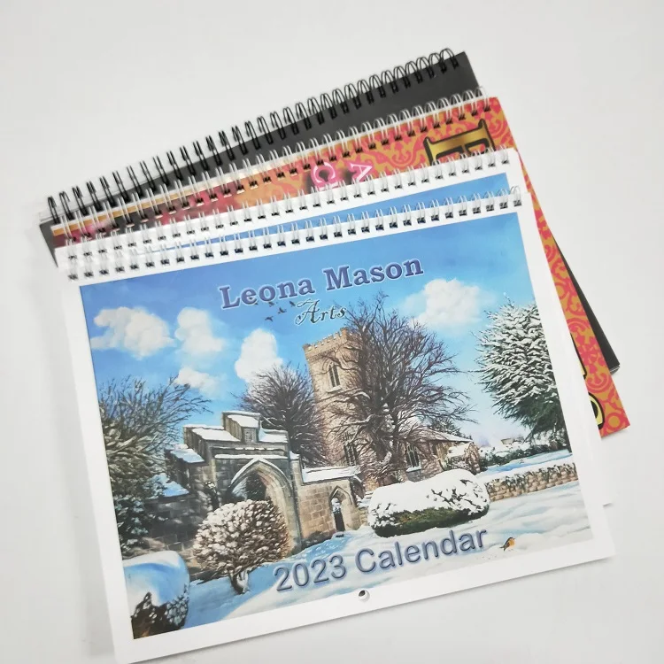 Factory Cheap Price Custom Design Size Color Laminated English Wall Calendar Printing