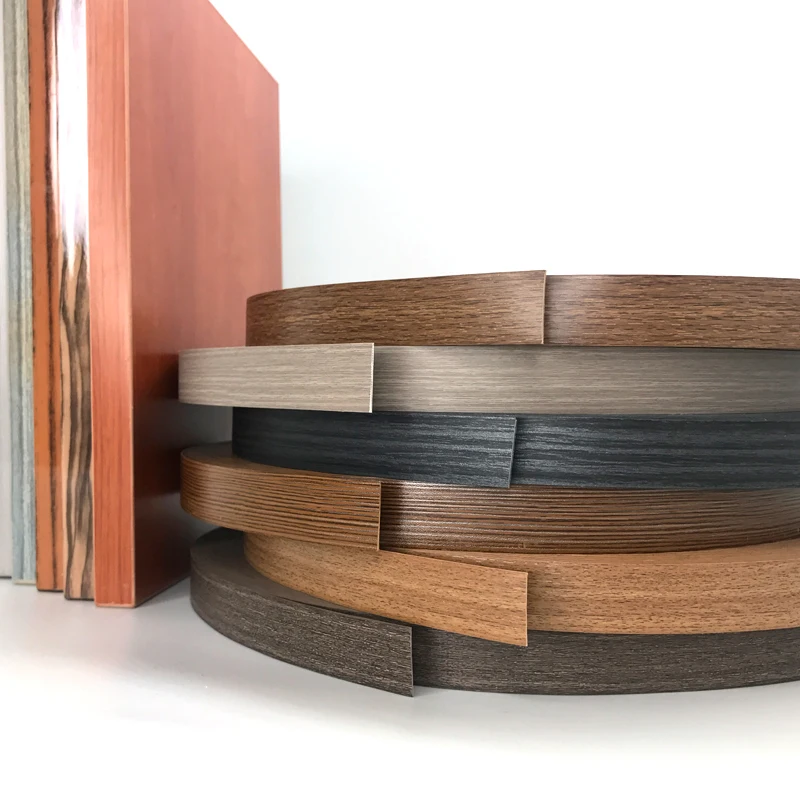China Manufacturer 1 mm Decorative Furniture Custom Wood Grain Color PVC Edge Banding Tape