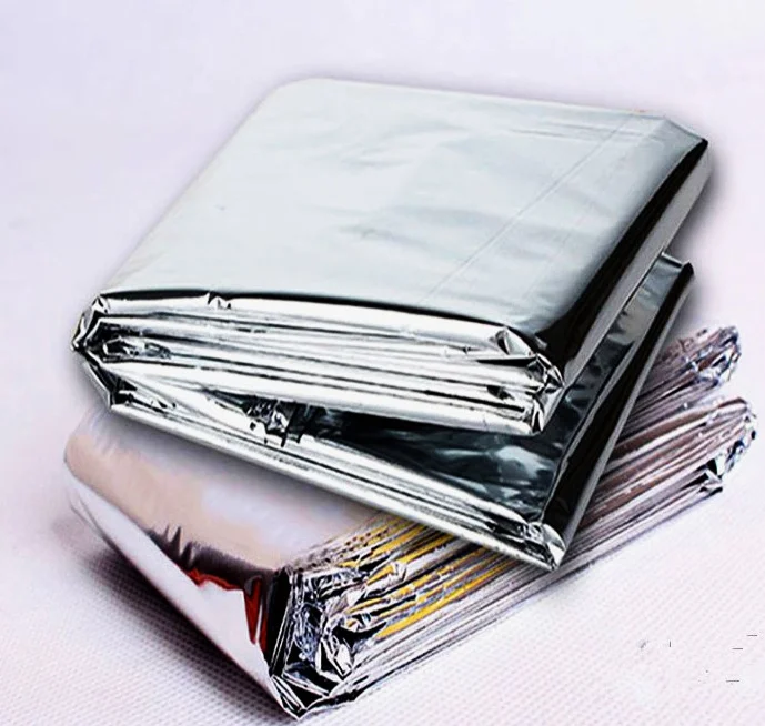 thermal blanket Outdoor sun protection 52*84 inch PET silver first