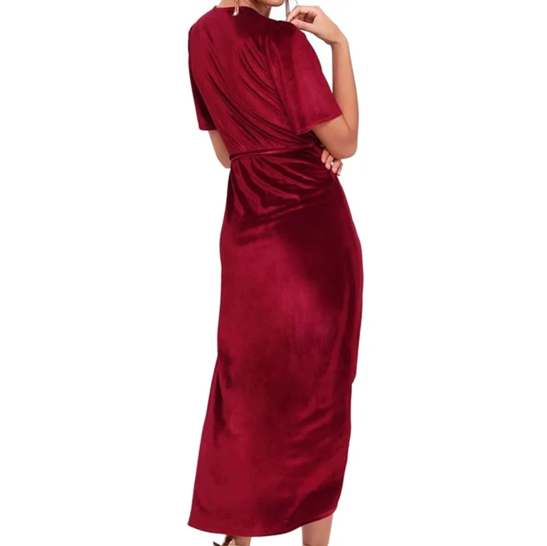 
Velvet cardigan irregular dress with lace 