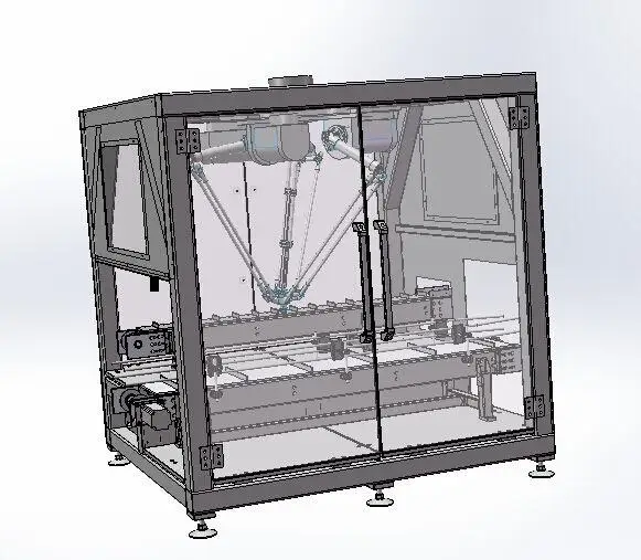 High Accracy Payload Compact and Flexible Delta Robot Carton Packer,Spider Hand Carton Packing Machine