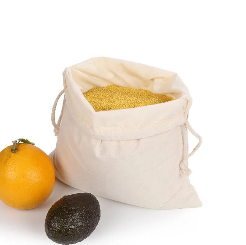  Многоразовые хлопковые сумки для покупок с рисунком прочная продуктовая сумка риса соевой муки