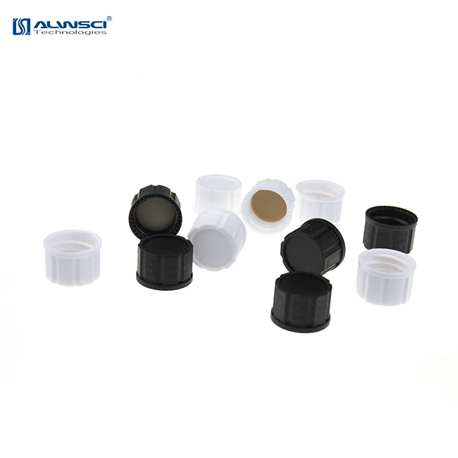 ALWSCI White PP 18-400 Closed top PP cap for glass storage vial