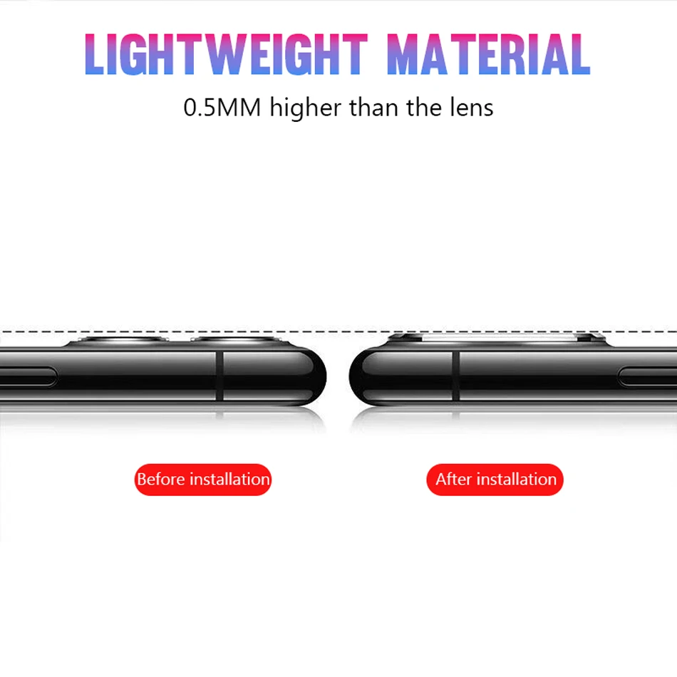  Вторая Замена объектива камеры для iphone x xs max на 11 pro наклейка объектив