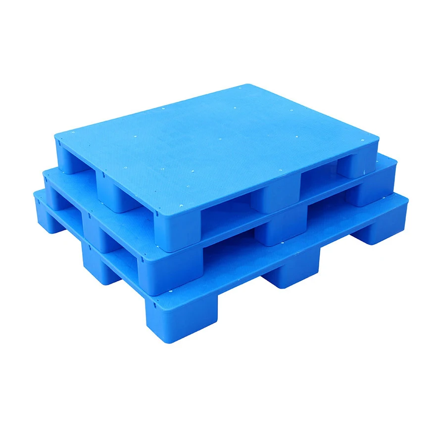 Plastic Pallets 1200*800MM 1200*1000MM Latest product hdpe pallet high quality 4 way flat blue nine feet Plastic Pallet Prices