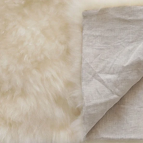 Fashion Tibetan Lamb Rug Goat Skin Blanket Sheep Plate Curly Fur