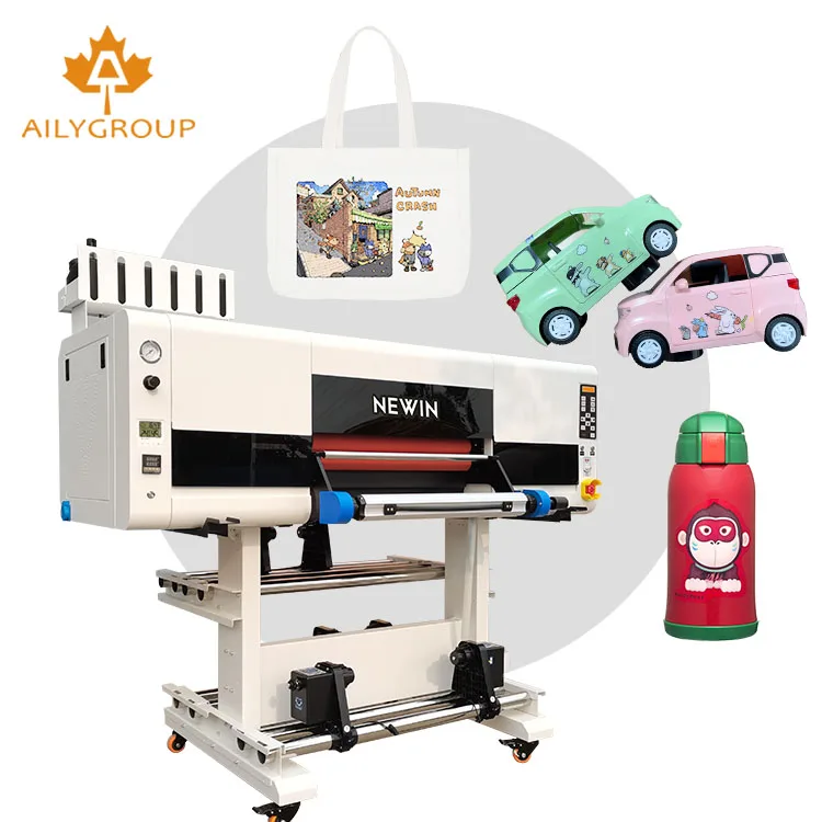 NEWIN UV DTF I1600 720* 2400dpi UV DTF Printer 60cm All In One With Laminator 3/4 Pcs I1600 For Phone Case Lipstick Helmet