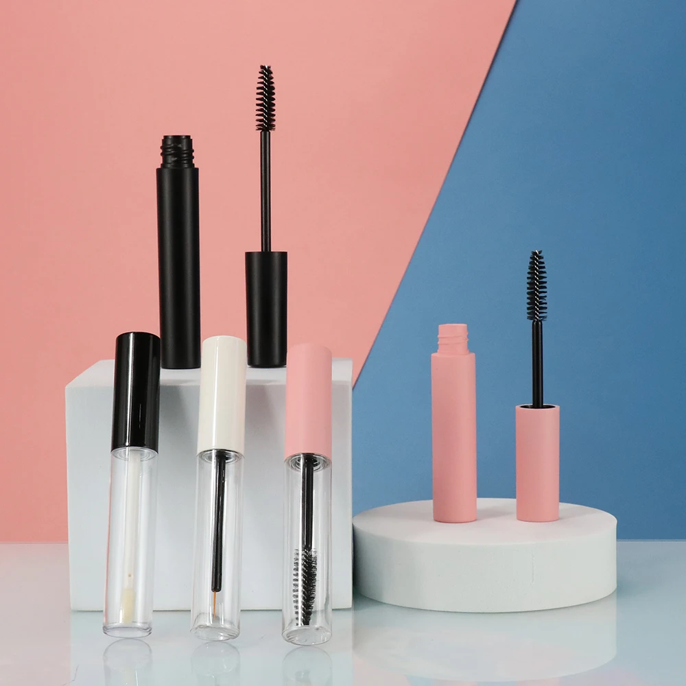 Empty plastic mascara tube / lip gloss bottle / eyelash brush for 10ml wholesale