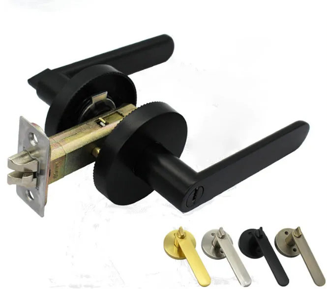 best quality gold zinc alloy three level handle bedroom door lock for interior rooms /bedroom