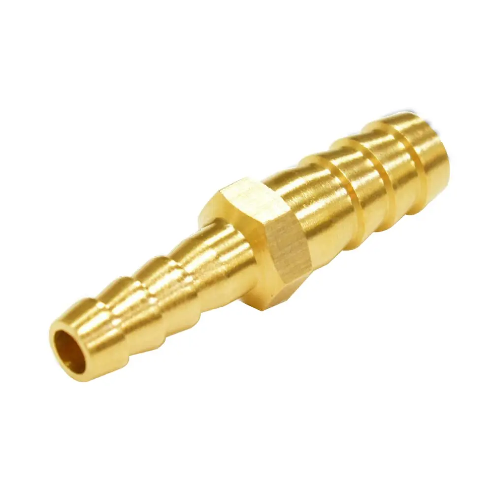Brass Barb Hose Reducing Splicer Mender 12mm ID Hose x 16mm ID Pipe Fitting For Air Water Fuel
