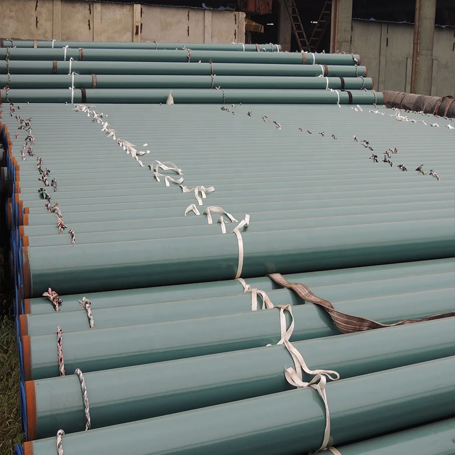 API 5L Chinese Top 5 Steel Pipe Manufacturer Fusion Bonded Epoxy Resin Coating 24 Inch FBE Coated Steel  Pipe