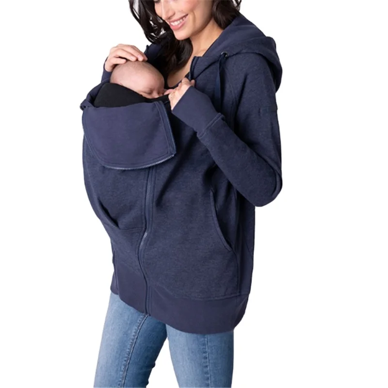 
 3 в 1 Толстовка для беременных с капюшоном для грудного вскармливания  