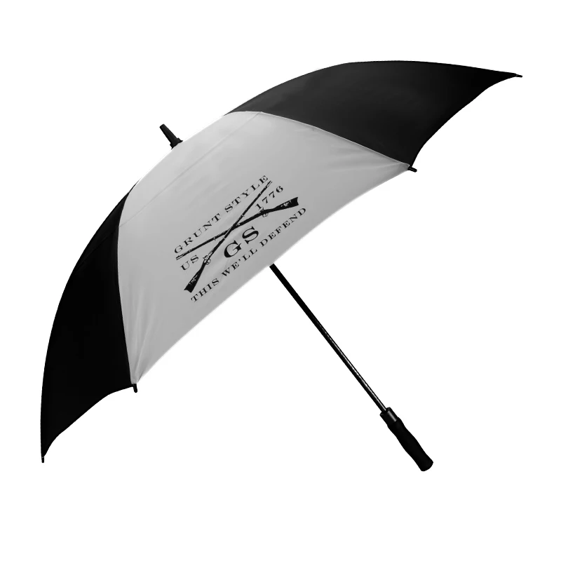 Wholesale Luxury 100cm Auto Open Golf Umbrella Folding Custom Branded Promotional Item Golf Trolleys Wood Hanging Sliding