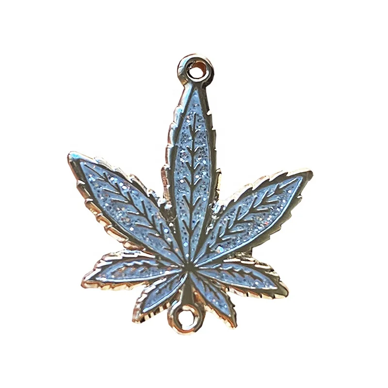 Custom Butterfly Fashion white Glitter Maple Leaf Inc Lapel Pin Plate Silver Soft Enamel With Backing Card Wholesale Manufacture