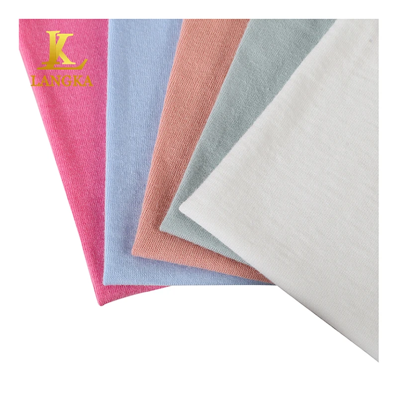 Langka 100 cotton dye single jersey 130/160/180/200gsm baby fabric for sale manufacturers in bangladesh sri lanka