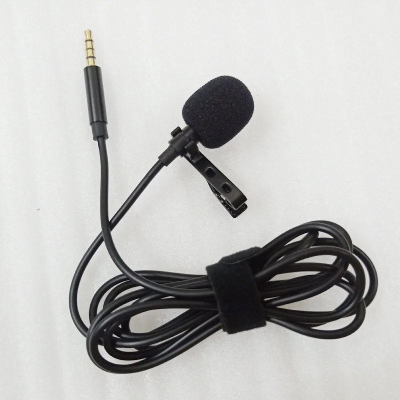 newest portable 3.5mm/35mm wired mobile lavalier lapel external microphone 35 for smartphone electret phones recording