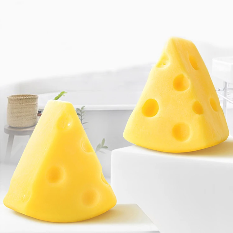 Wholesale Facial Cleanser Moisturizing Whitening Anti Acne Face Cleansing Glycerin Base Cheese Handmade Toilet Soap Bar