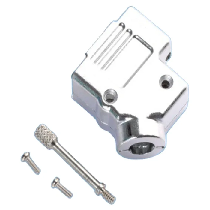 9pin/15pin/25pin/37pin/50pin 45 degree d-sub connector metal hood