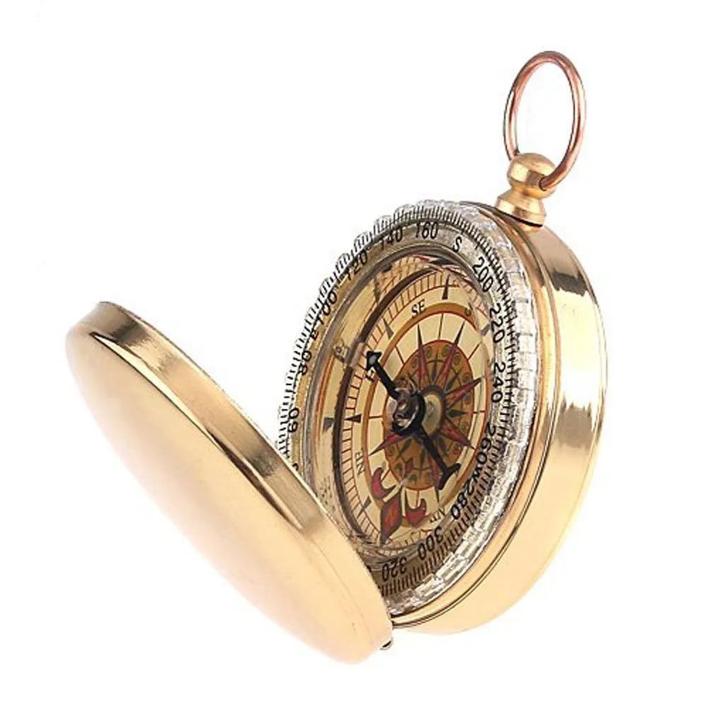 2021 открытый античный латунный компас