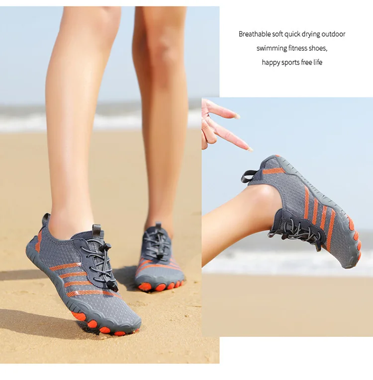 2023 Outdoor swimming shoes couple upstream creek barefoot stick skin beach snorkeling anti-slip speed interference water shoes