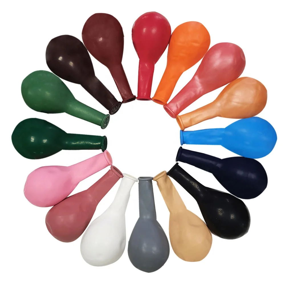 FENGCHE 18 inch New Latest Retro Matte Coffee Colors Vintage Green Color 18inch Ballons Latex Balloons