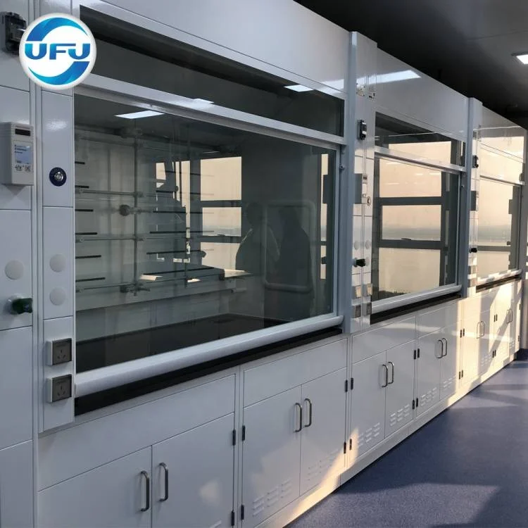 Fume Hood  laboratory furniture  UFU  made China Supply with Flammable Resistant Cabinets