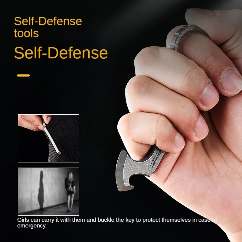 2024 edc titanium alloy crowbar Multifunctional metal pry bar Hexagonal wrench Bottle opener Trendy play pocket tool pry bar