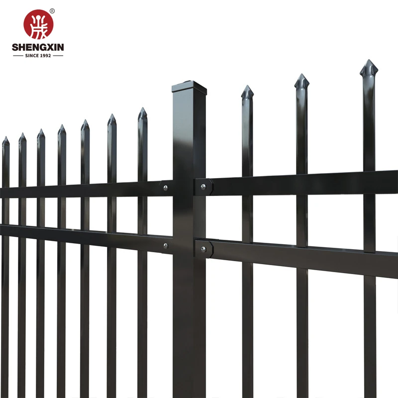 Iso9001 Hot Sell Wholesale Wrought Garden Steel Tubular Fence 6 Ft Tall Durable Prefabricated Durable Steel Fence